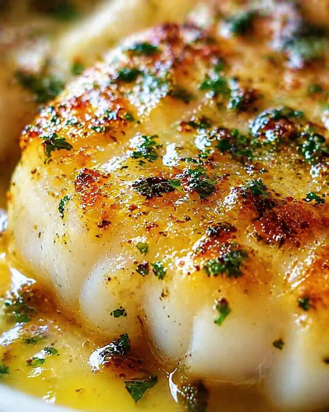 closing_final_dish-placeholder.png Tight detail shot of Irresistible Garlic Butter Baked Cod – Easy & Delicious highlighting texture