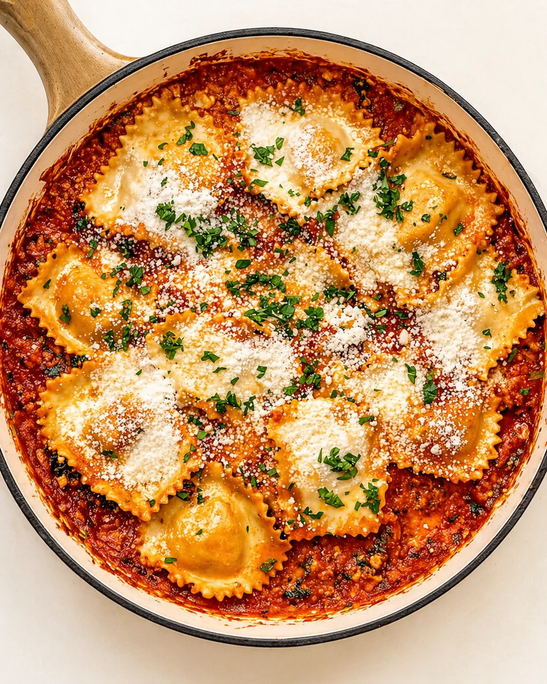closing_overhead_shot-placeholder.png Straight-down overhead view of Baked Ravioli