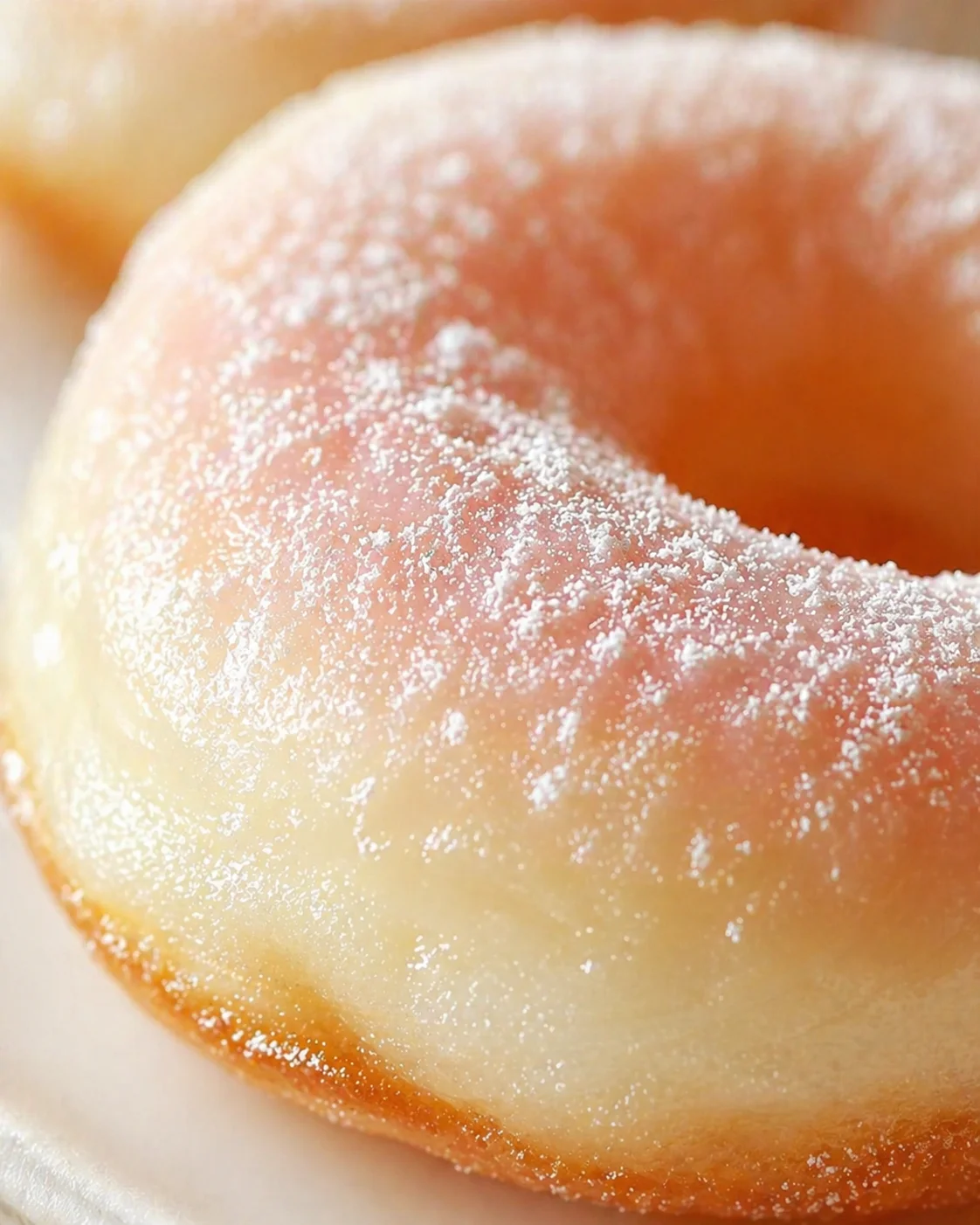 Tight detail shot of Chewy Japanese Mochi Donuts: Customizable Glazed Bliss highlighting texture