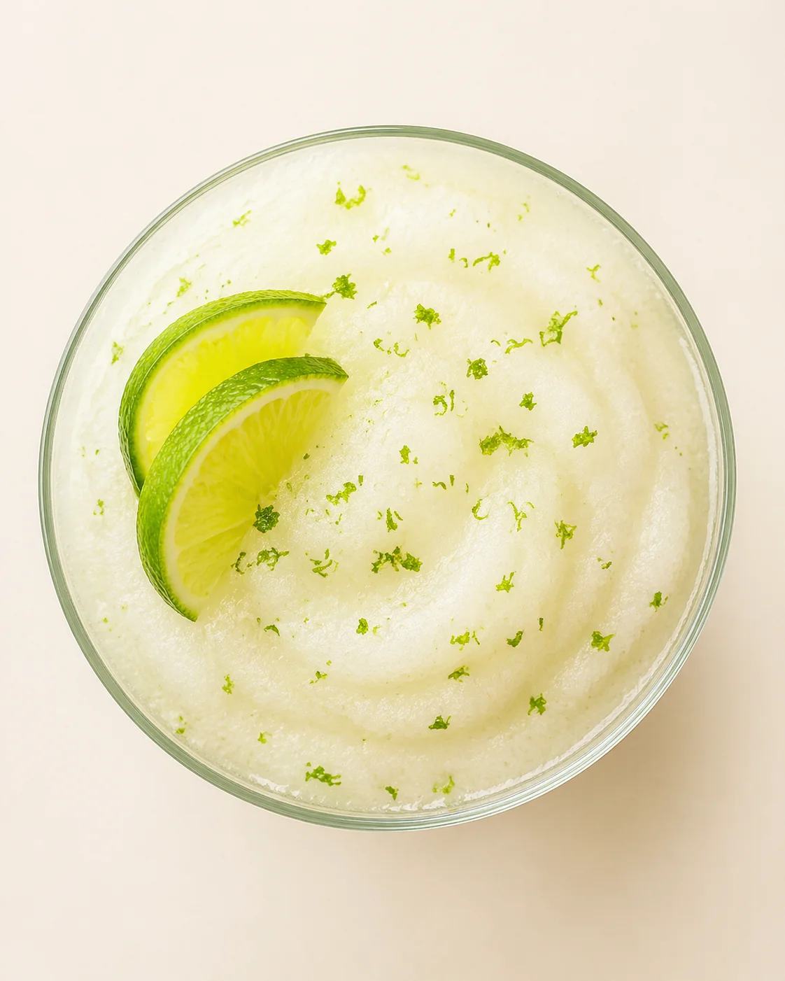 Straight-down overhead view of How to Make Frozen Margaritas at Home - So Easy!